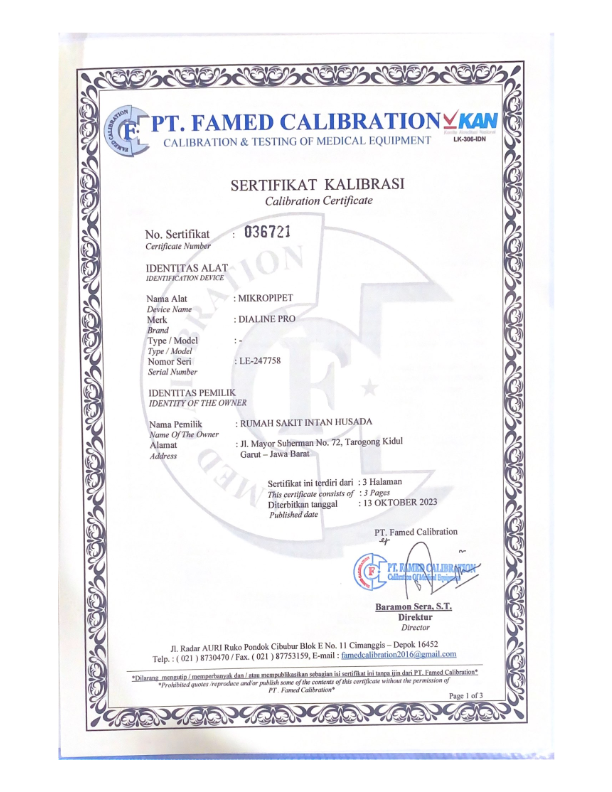 Sertifikat Kalibrasi 4